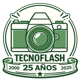 Logo de Tecnoflash, servicio técnico fotográfico en Rosario
